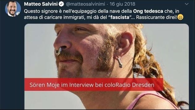 Salvini rischi 250mila euro di multa per violazione copyright